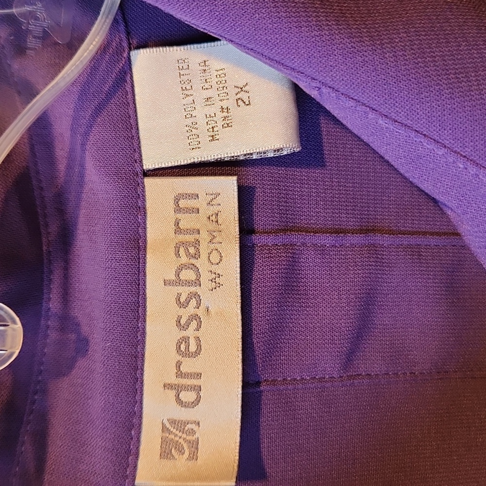 Dressbarn Purple Button-Up Blouse Size 2X - Picture 2 of 6